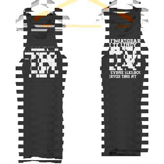 Tim Personal Name First Name Tim Tank Top - Monsterry