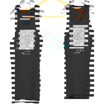 Tokyo Metro Train System Map Graphic T Shirt By MCMA Tank Top - Monsterry