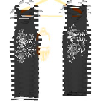 Touch My Beard And Tell Me I'm Pretty Halloween Tank Top - Monsterry