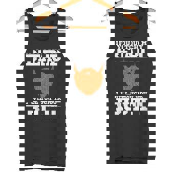 Touch My Beard I Will Touch Your Butt Joke T Shirt Tank Top - Monsterry