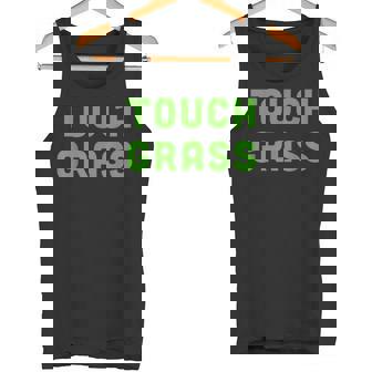 Touch Grass By She Can Kick Tank Top - Monsterry