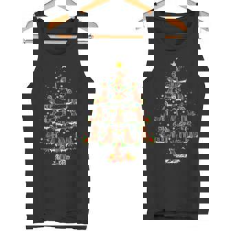 Toy Poodle Dog Lover Xmas Lighting Toy Poodle Christmas Tree Tank Top Tank Top - Monsterry