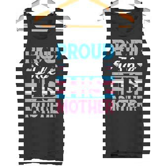 Trans Mom Proud To Be His Mother Protect Trans Kids LGBT Tank Top - Monsterry