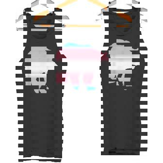 Transgender Bear Trans Pride Flag Equality Cool Humor Tank Top - Monsterry