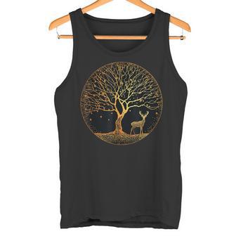 Tree Of Life Tree Of Life Yoga Meditation Tree Deer Tank Top - Geschenkecke