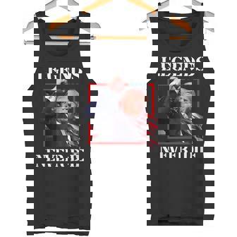 Trump 2024 Legends Never Die Fight Trump Fist Pump Shot Tank Top - Monsterry