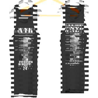 Trump Mugshot Wanted For President 2024 Tank Top - Monsterry