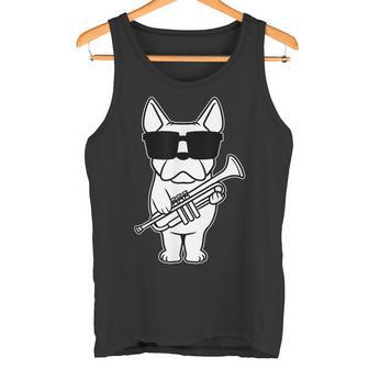 Trumpet Player Brass Musician Dog With Trumpet Tank Top - Geschenkecke