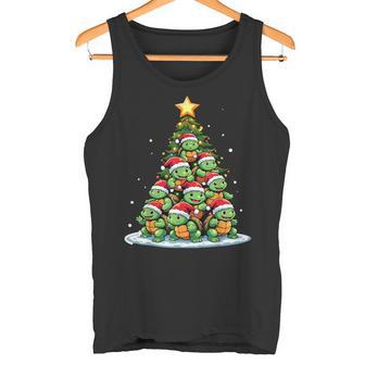 Turtle Christmas Tree Shelly Holiday Tank Top - Geschenkecke