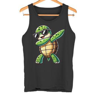 Turtle Dabbing Turtle With Toad Motif Tank Top - Geschenkecke