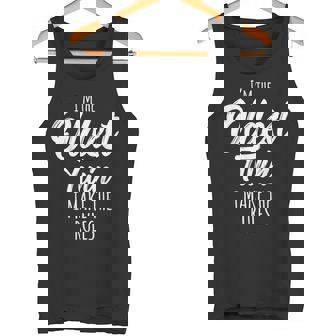 Twins Matching Shirt Birthday Sibling Oldest Twin Tank Top - Monsterry