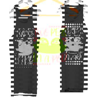 Two Peas In A Pod Kawaii Vegan Tank Top - Monsterry