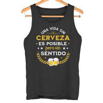 Unaida Sin Cerveza Es Posible Cerveza Divertida Para Papá Camiseta sin mangas - Regaloses