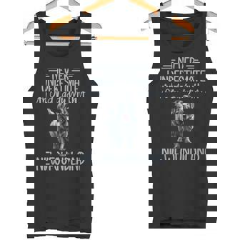Never Underestimate An Old Lady With a Newfoundland Dog Tank Top - Monsterry