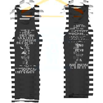 Never Underestimate An Old Man With a Newfoundland Dog Tank Top - Monsterry