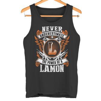 Never Underestimate The Power Of Lamon Lamon Name Tank Top - Thegiftio UK
