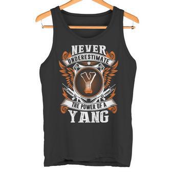 Never Underestimate The Power Of Yang Yang Name Tank Top - Thegiftio UK