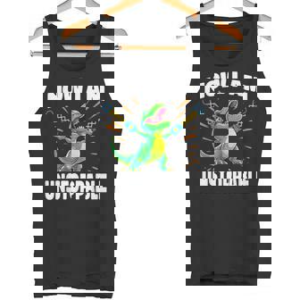 Now I Am Unstoppable T-Rex Dinosaur Claws Tank Top - Monsterry