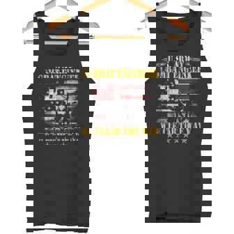 US Army Combat Engineer Veteran Military We Clear The Way Tank Top Tank Top - Monsterry
