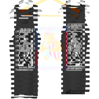 USA Bear Wrestling Red Wrestling Pride Tank Top - Monsterry