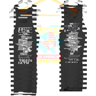 USA Red Belly Laugh American Tradition Tank Top - Monsterry