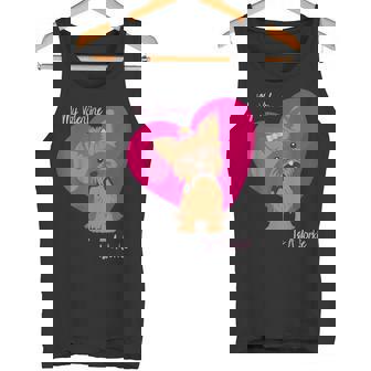 My Valentine Is A Yorkie Yorkshire Terrier Heart Tank Top - Monsterry