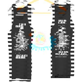 Valentines Day Shark Heart Breaker Boys Kids Tank Top - Monsterry