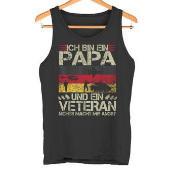 Veteran Father's Day Oak Leaves Soldier And Dad Tank Top - Geschenkecke