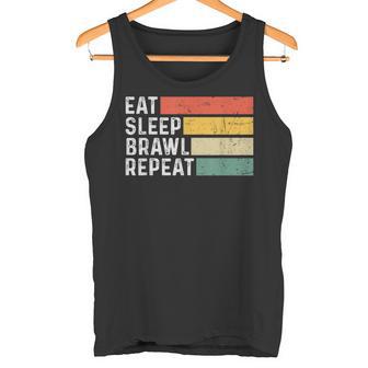 Video Gaming Game Retro Game Eat Sleep Brawl Repeat Tank Top - Geschenkecke