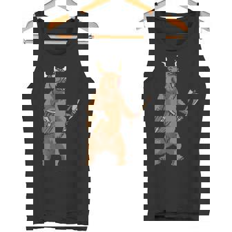 Viking Bear Warrior Polar Bear Tank Top - Monsterry