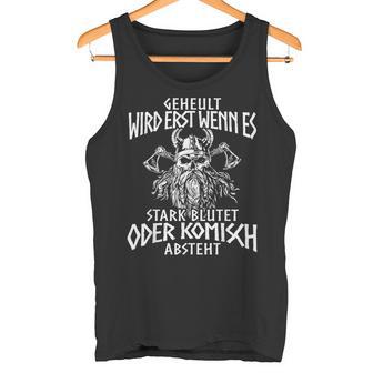 Viking Nordic Compass Wolf Nordic Germanic Midgard Tank Top - Geschenkecke