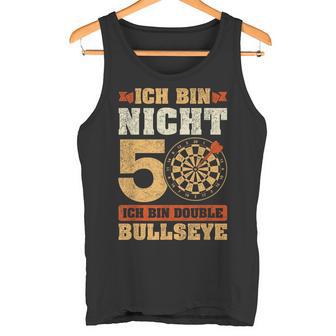 Vintage 50Th Birthday Dart Saying Double Bullseye Tank Top - Geschenkecke