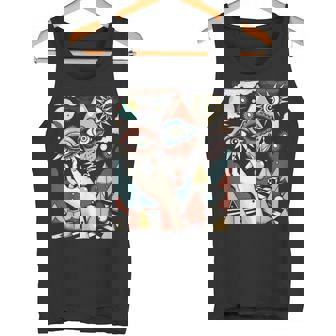Vintage Abstracto Cuadros Surrealista Arte Ojos Pirámide Camiseta sin mangas - Regaloses