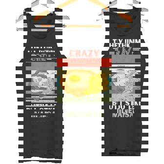 Vintage Creen Que Estoy Loco Pero Me Gusta Milanesa Lover Camiseta sin mangas - Regaloses