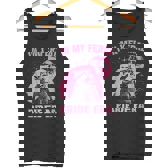 Vintage In My Feral Bride Era Pink Raccoon Opossum Meme Tank Top - Monsterry