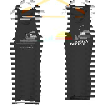 Vintage Foster City California Home Souvenir Print Tank Top - Monsterry