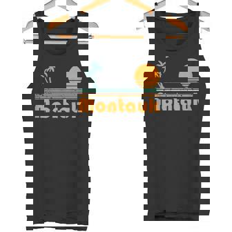 Vintage Montauk Beach Sunset Tank Top - Monsterry