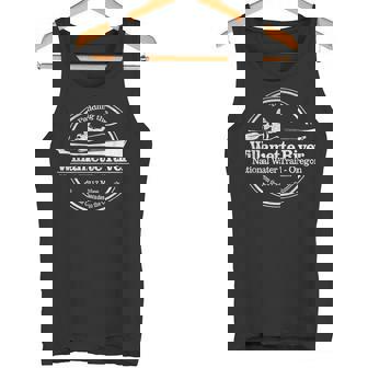Vintage Nature Lake Willamette River Kayak Camping Tank Top - Monsterry