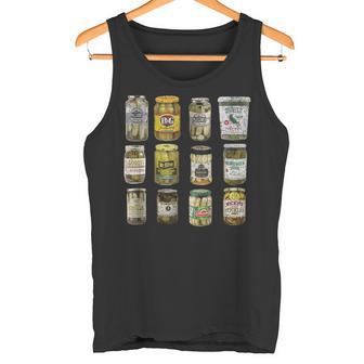 Vintage Pickle Jar Print Retro Pickle Lover Tank Top - Geschenkecke