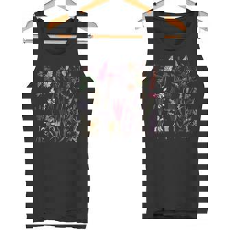 Vintage Pressed Flowers Rustic Dry Flowers Tank Top - Monsterry
