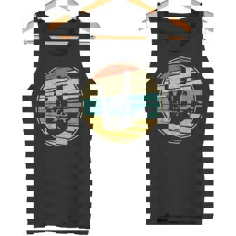 Vintage Retro 70s 80s Interpreter ASL I Love You Hand Sign Tank Top - Monsterry