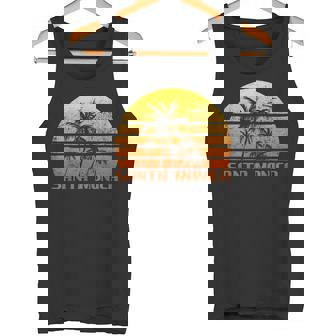 Vintage Retro Beachacations Santa Monica California Sunset Débardeur e - Cadeauxyz