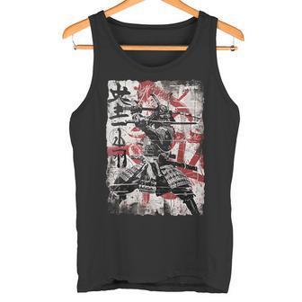 Vintage Samurai Mask Asia Japan Graffiti Tokyo Samurai Tank Top - Geschenkecke