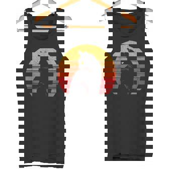 Vintage Style Cat Lovers Cat Retro Cat Sun Tank Top - Seseable