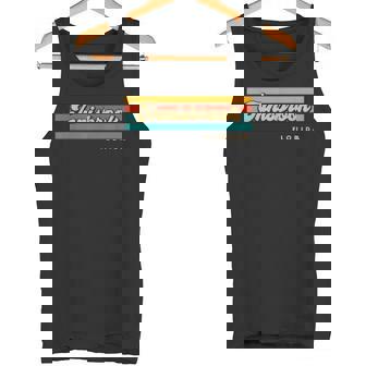 Vintage Sunset Stripes Innisbrook Florida Tank Top - Monsterry