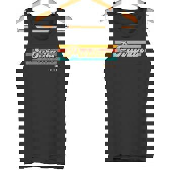 Vintage Sunset Stripes Puritan Ohio Tank Top - Monsterry