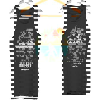 Vintage Three Fingers Washington National Park Retro 80's Tank Top - Monsterry