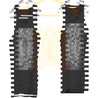 Virgin Of Guadalupe Four Apparitions Fine Art Painting Tank Top - Monsterry