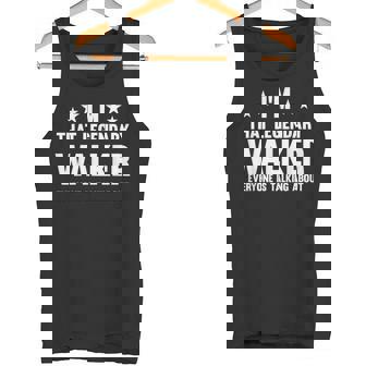 Walker Name s Store Walker Personal First Name I'm That Legendary Walker -Adults & Kids Small Short Sleeve Modern Classic Spread Collar Polyester 100 Tank Top - Monsterry