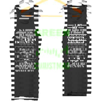 I Want Green Candlesticks For Christmas Stock Market Trader Tank Top - Monsterry